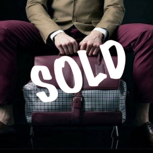 🧳Brioni Leather/Silk Weekender ✈Jet Bag MSRP$5500 - Picture 1 of 8